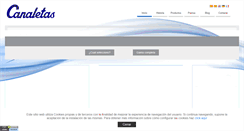 Desktop Screenshot of canaletas.com