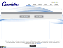 Tablet Screenshot of canaletas.com